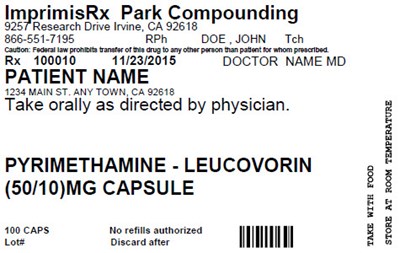 Image Description (Pyrimethamine Leucovorin (50mg 10mg))